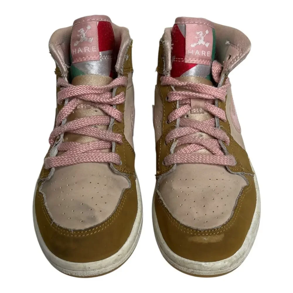 Nike Air Jordan 1 Mid GP Lola Bunny Hare Sneakers 724073 Space Jam Youth 1Y